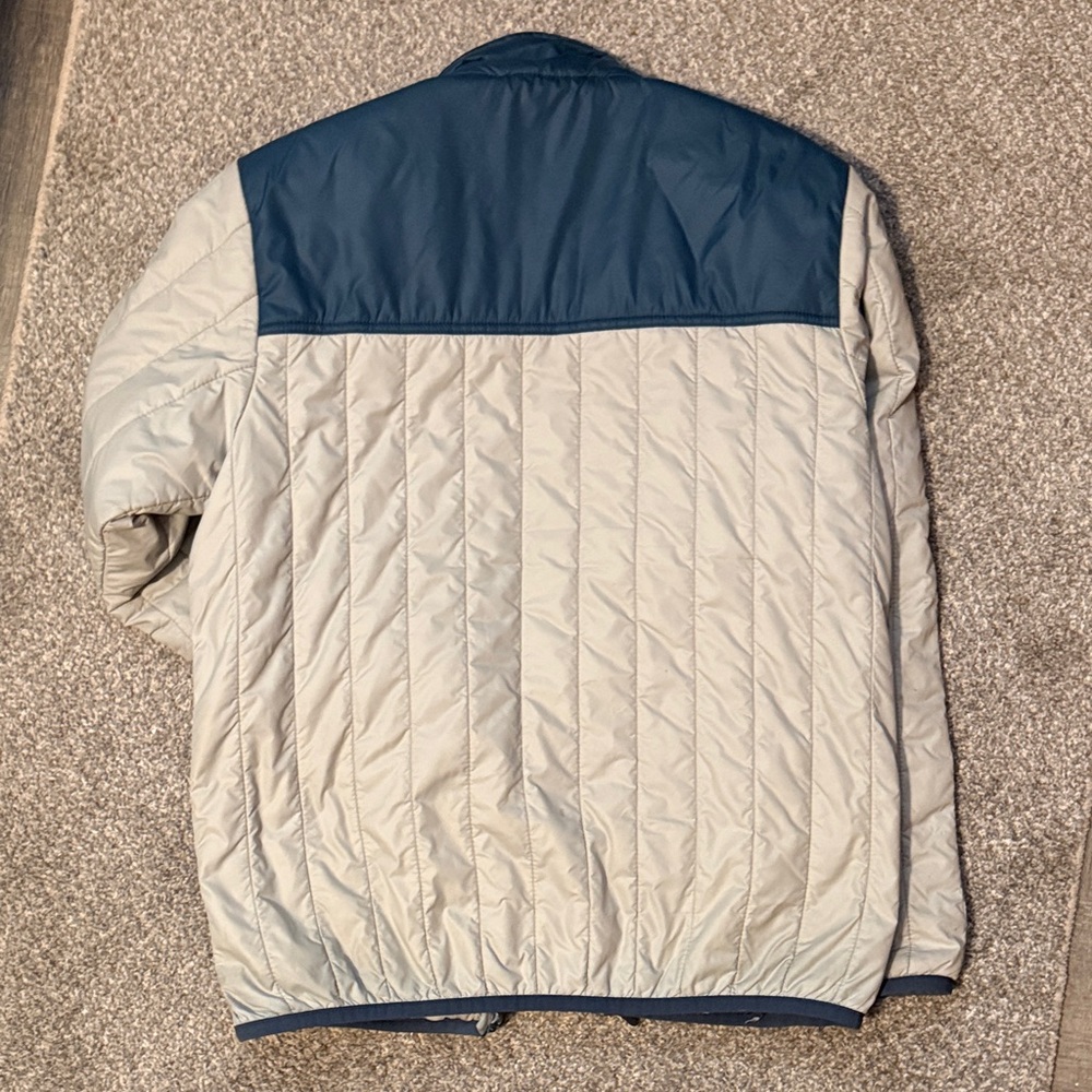 Filson Men's Puffer Jacket - Blue and Cream - Picture 8 of 8